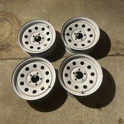 Trailer Rims 15 White 