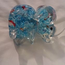 Collectible Glass Elephant Figurine
