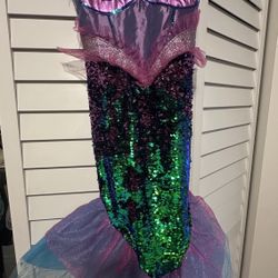 Mermaid Halloween Costume 6-8 Years Old 