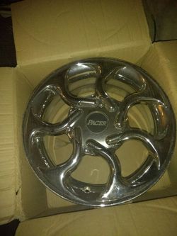 2 X17" Universal Chrome rims
