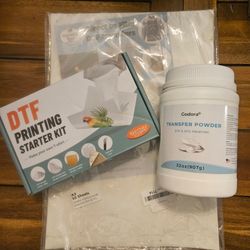 DTF Printing Starter Bundle – Transfer Powder, A3 Film & Starter Kit