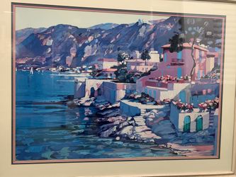 California Print .. Catalina island