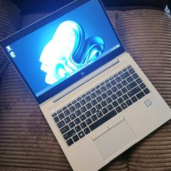 Slim Aluminum Alloy HP EliteBook Pro Grade Laptop Intel Core i5 CPU 8GB RAM 128GB SSD Webcam 1080P LCD USB C Port Wi-Fi/Bluetooth Windows 11 Pro 64