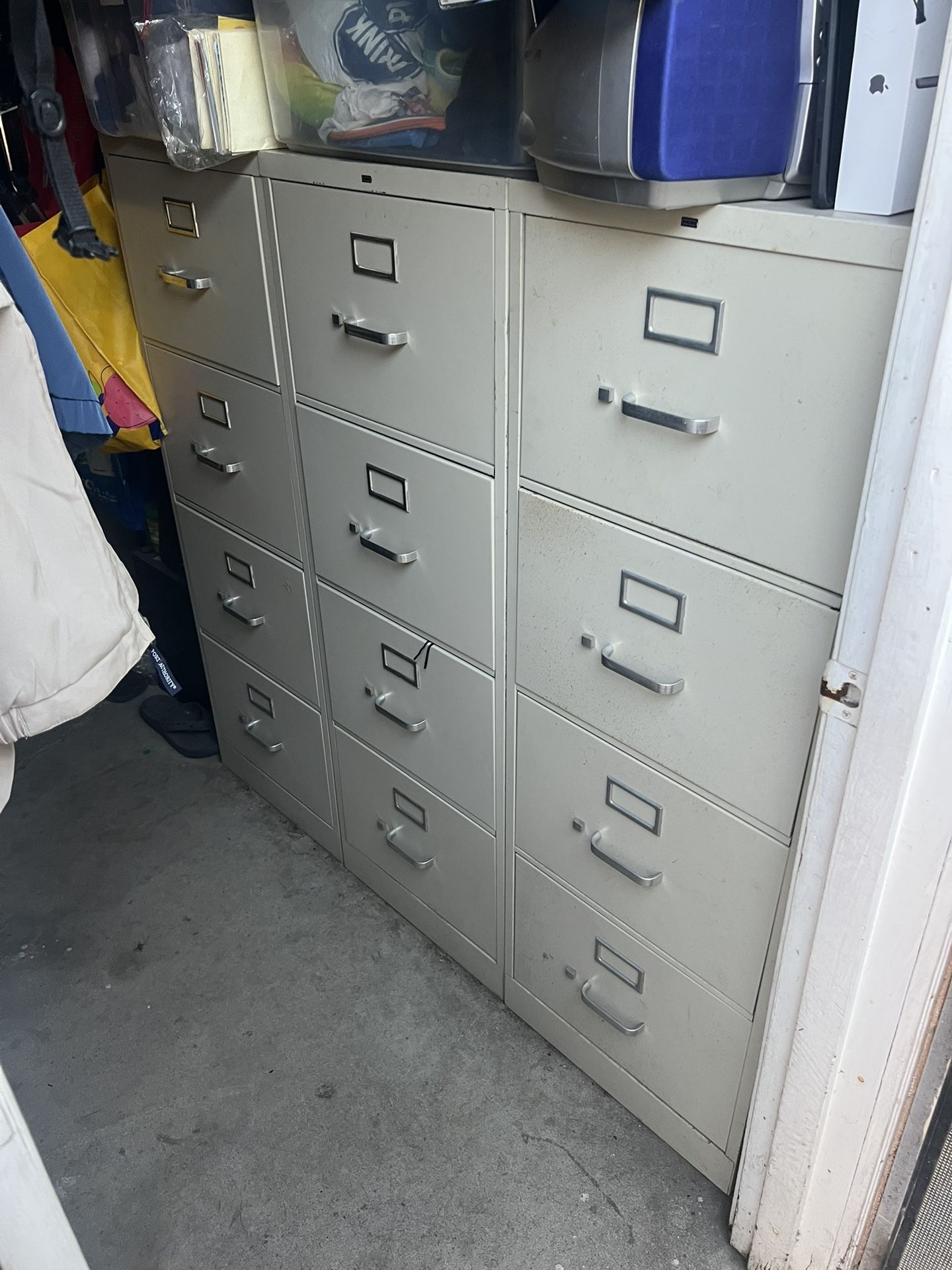 Set Of 3 File Cabinets