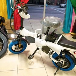 FULL SUSPENSION FOLDING ELECTRIC BIKE 25MPH-RANGE 30+MILES
FOLFING ELECTRIC BIKE
FULL SUSPENSION 
500 WATTS
SPEED 25MPH
RANGE 30 miles
Weight 265
Phon