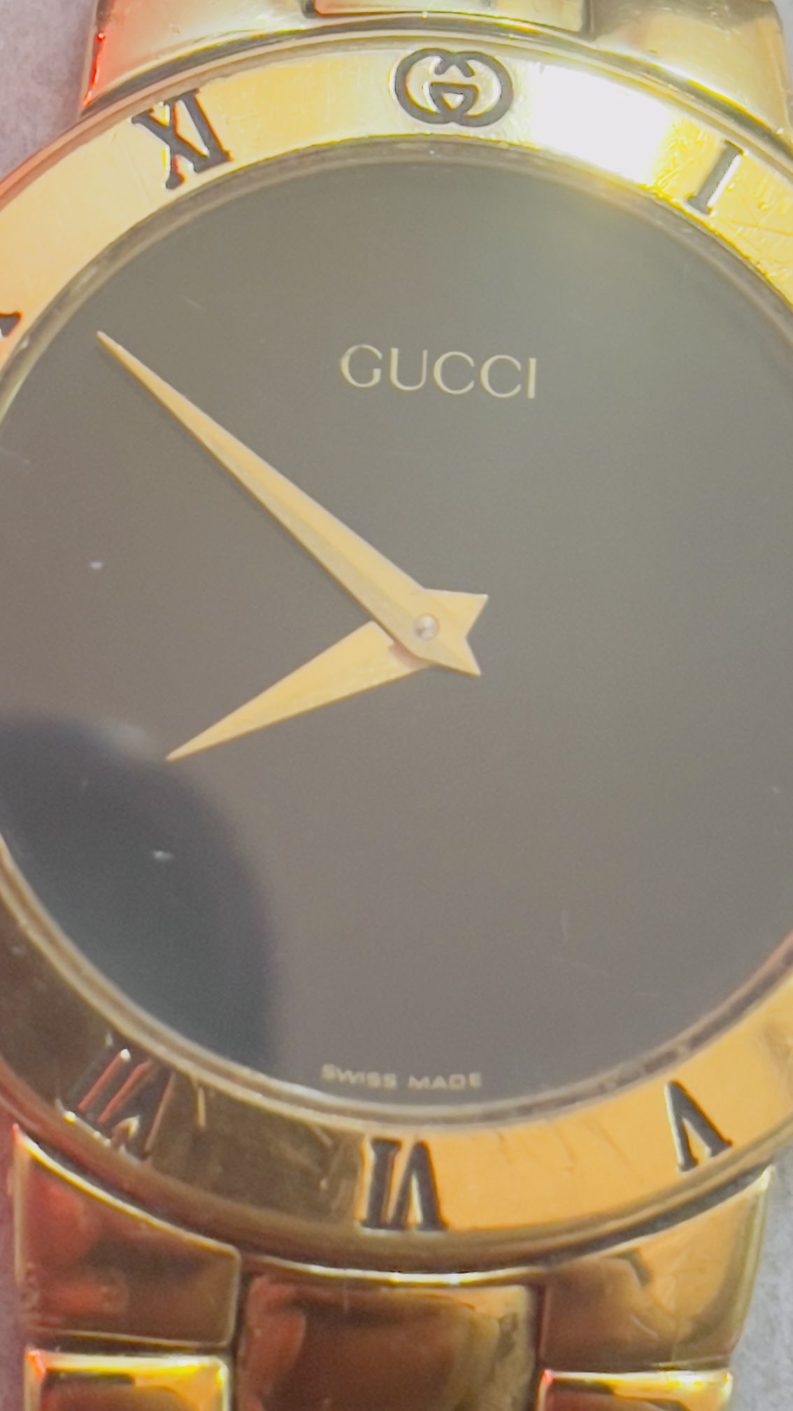 Vintage Gucci Watch 18k Plated 