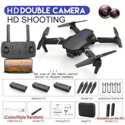 Drone WIFI FPV With HD Dual Camera RC Foldable Mini Quadcopter Helicopter Stable Hover Drone