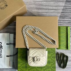 Gucci girls' white shoulder bag cross-body bag