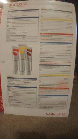 Matrix Color Chart Book