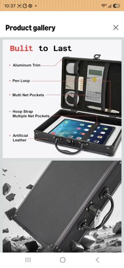 Sooez Key Lock Clipboard Storage Box, Heavy Duty Clipboard with Storage
Metal Locking Box with Handle, Lock Box Maximum Security - Holds Letter Size