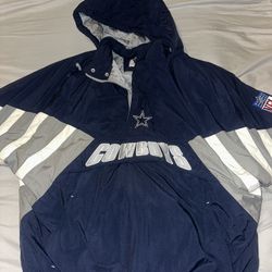 Mitchell & Ness “Throwbacks” Dallas Cowboys Puffer Pull-Over Hoodie