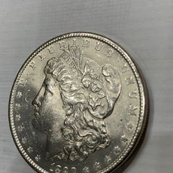 1890 P Morgan Silver Dollar 