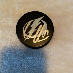 Victor Hedman Autographed puck