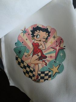 betty boop canvas tote bag purse