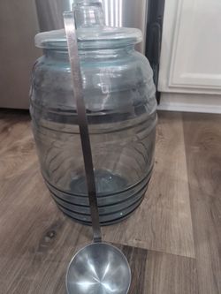 Vintage Barrel Agua Fresa Jug