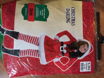 Girls Christmas Darling Costume Size Medium 8-10