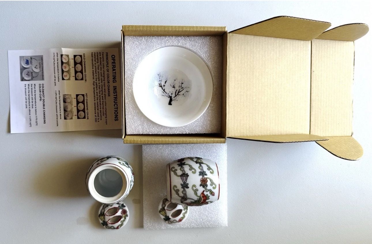 3 Sake Glasses - Sasaki Glass And Two With Lide