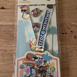 Pokemon 2025 Worlds Lanyard And Pins Set