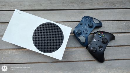 Microsoft Xbox Series S 1TB Digital Edition Console (White) Bundle with 2 Wireless Controllers