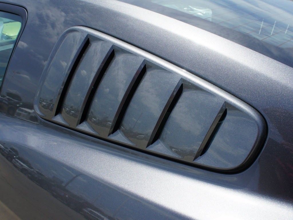 OEM Ford Mustang Quarter Window Louvers Sterling Gray Metallic S197