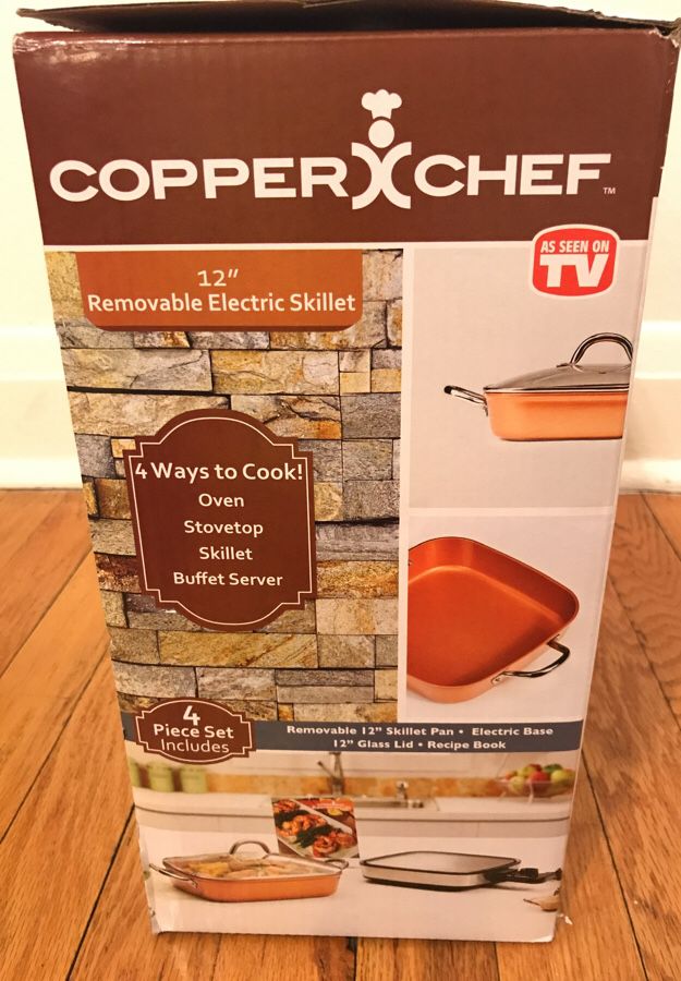 Copper Chef Removable Electric Skillet Set (4-Piece)
