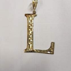 10kt Yellow Gold (L) Charm
