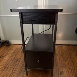 End Table with Charging Station