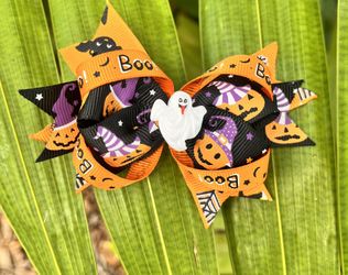Halloween Hair Bow 
