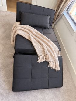 Brand New in sealed Box 4-in-1 Convertible Sofa Bed Futon Chair – Dark Gray