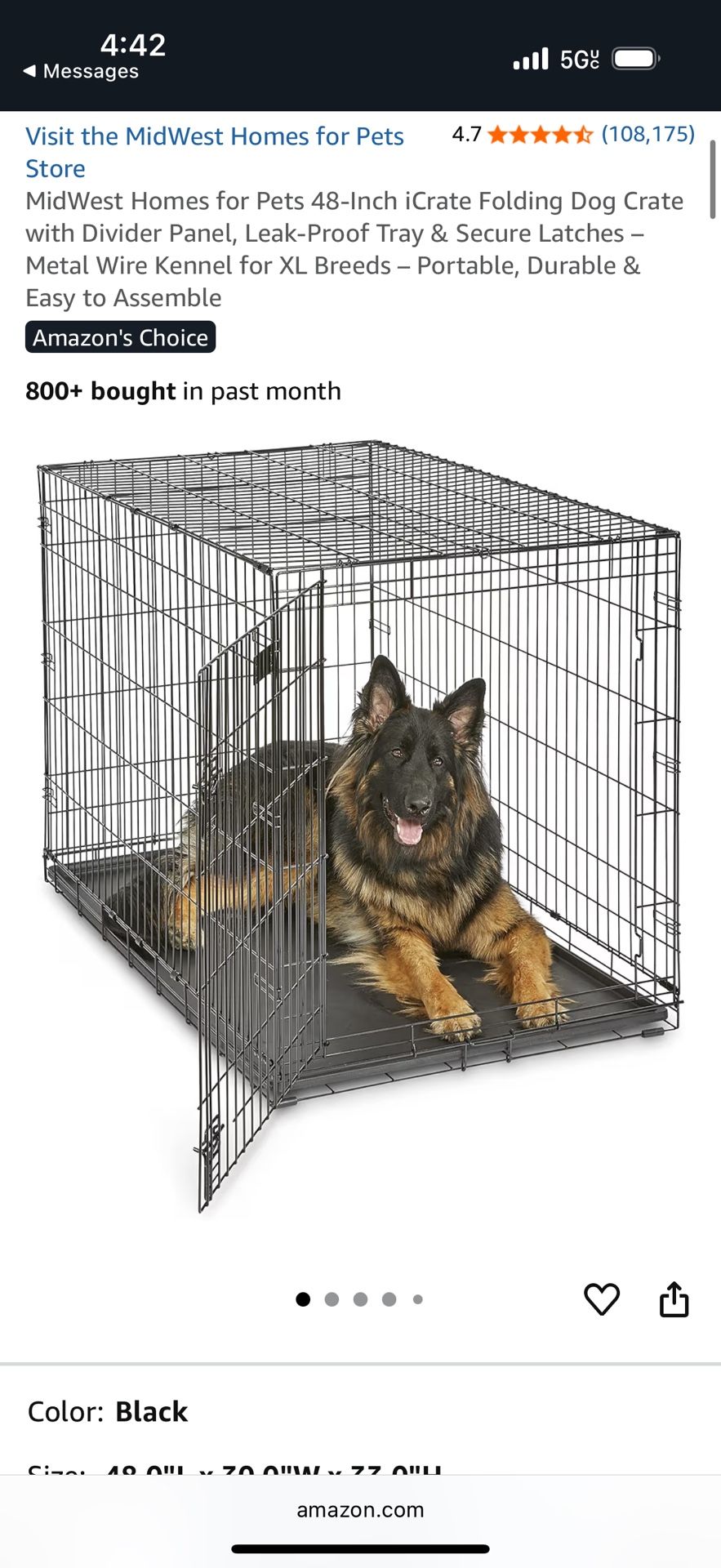 Extra Large Dog Crate