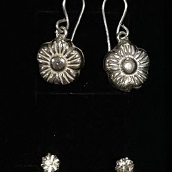 Two Pairs Of Earrings 