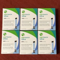 600 OneTouch Ultra Strips – New, Sealed Boxes