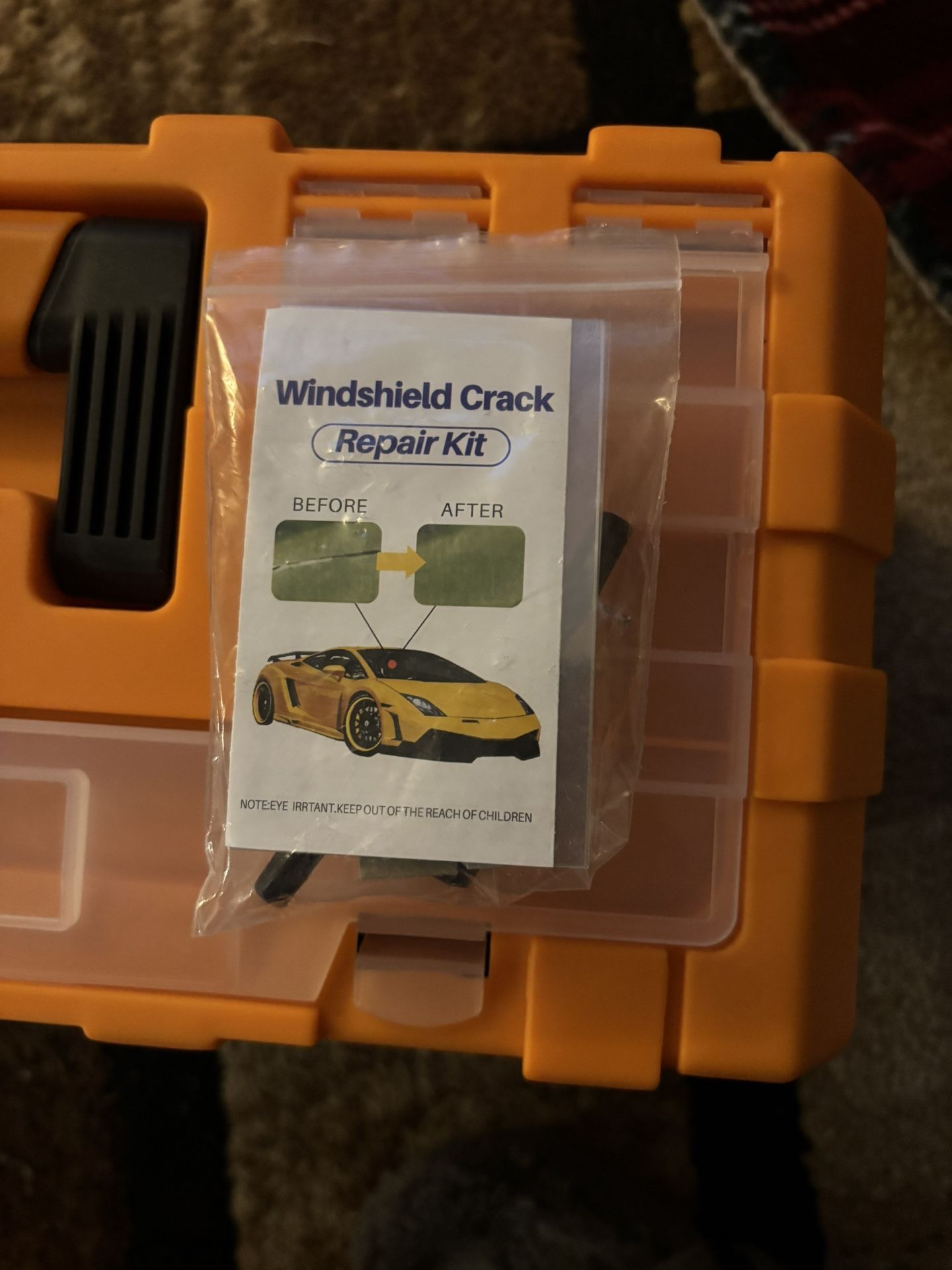Kit de reparación de grietas para parabrisas. Eng-Windshield repair kit