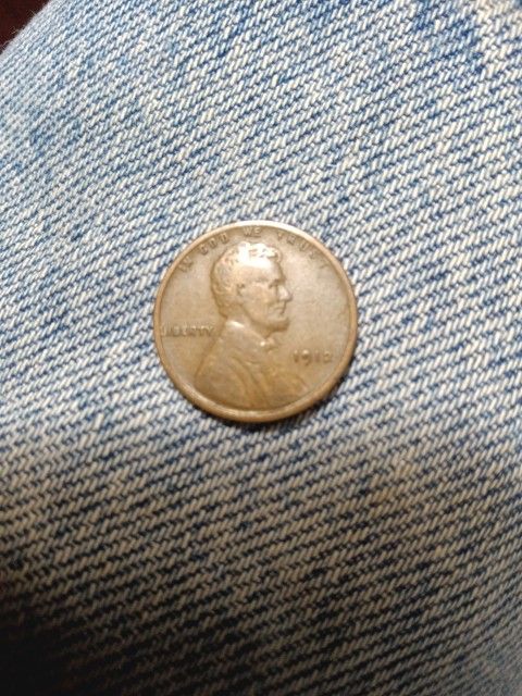 1912 Wheat Penny No Mint Mark