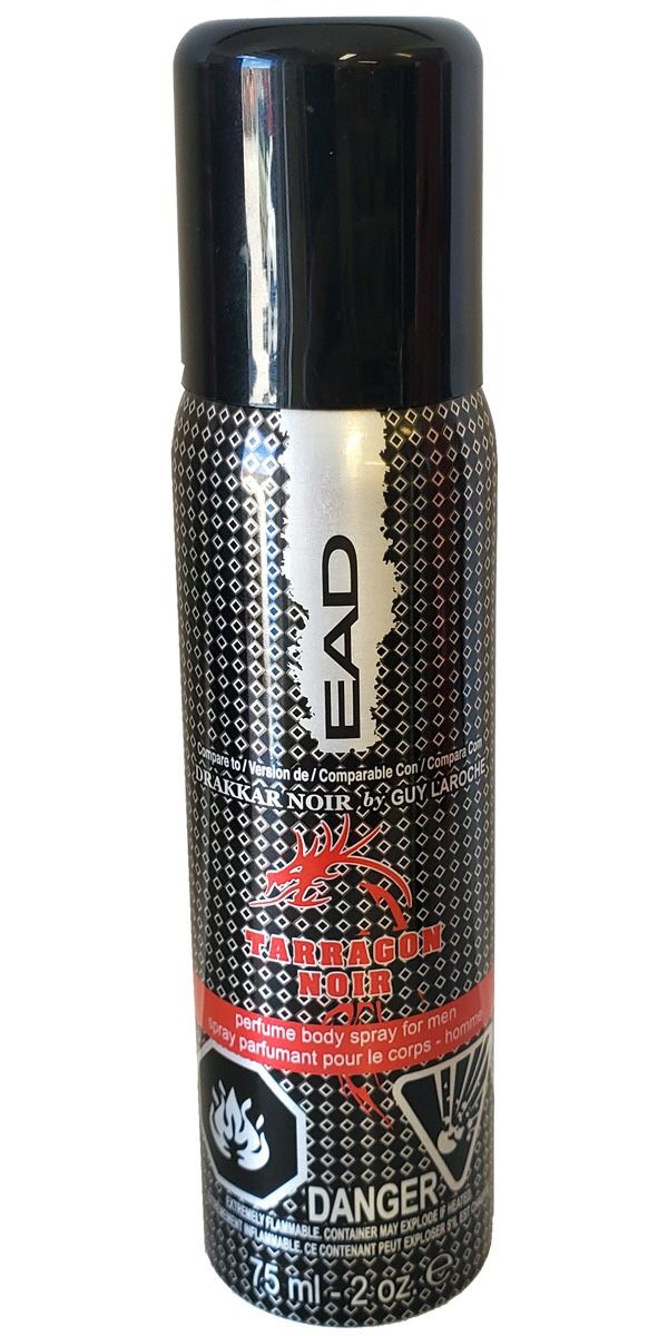 24 HRS-EAD #TARRAGON NOIR Men’s Body Spray 1ea 2 oz/75 ml Can-Brand New