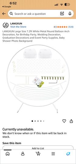 Round Metal Balloon Arch Kit