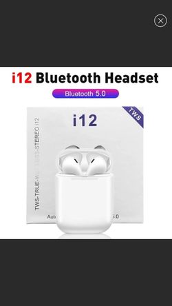 NWT I12 Wireless Earphones Bluetooth 5.0 Stereo