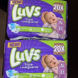 Luvs Triple Leakguard size newborn