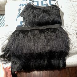 Black Fringe Set