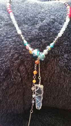 Hand made crystal necklace
