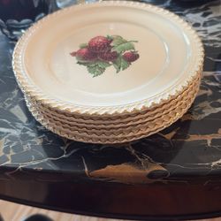 Harker Pottery Strawberry Plates