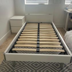 White Twin Bed Frame