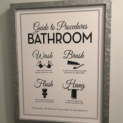 Bathroom Sign 