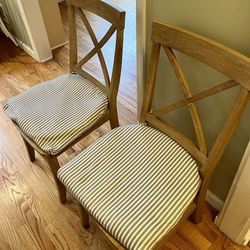 Dining Chair Set Of Two With Cushions
