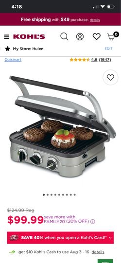 Cuisinart panini maker griddle