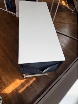 47 inch white desk