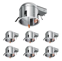 6 Pack 6 Inch Remodel Recessed Housing