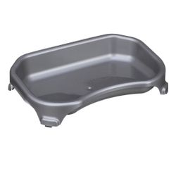 Neater Pet Brands Little Big Bowl for Cats - Small Pets- Large Wide Surface Area Cat Food or Water Bowl (6 Cups/48 oz, Gunmetal)

