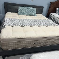 King Size Platform Bed Frame And Mattress 