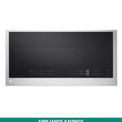 LG Smart 30 in. W 2 cu. ft. Over the Range Microwave with EasyClean 1,050-Watt in PrintProof Stainless Steel